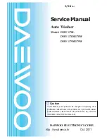 Предварительный просмотр 1 страницы Daewoo DWF-178L Service Manual