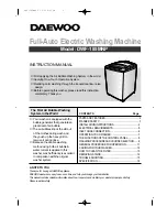 Daewoo DWF-185MNP Instruction Manual preview