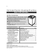 Preview for 1 page of Daewoo DWF-200C Instruction Manual