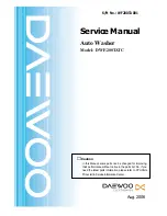 Daewoo DWF-200TATC Service Manual preview