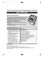 Preview for 1 page of Daewoo DWF-201M Instruction Manual