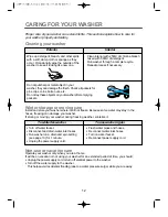 Preview for 12 page of Daewoo DWF-450 Instruction Manual