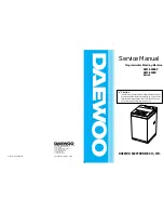 Daewoo DWF-5590DP Series Service Manual preview