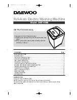 Предварительный просмотр 1 страницы Daewoo DWF-6688 Instruction Manual