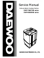 Daewoo DWF-7560 series Service Manual preview