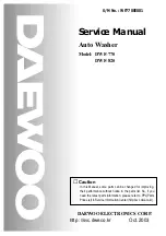 Preview for 1 page of Daewoo DWF-770 Service Manual