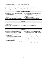 Предварительный просмотр 7 страницы Daewoo DWF-803 Instruction Manual