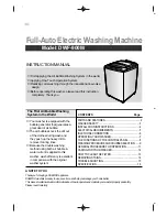 Daewoo DWF-900M Instruction Manual предпросмотр