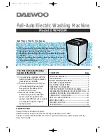 Daewoo DWF-901M Instruction Manual preview