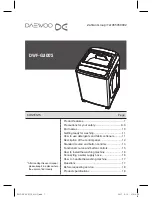 Preview for 1 page of Daewoo DWF-G300 series User Manual