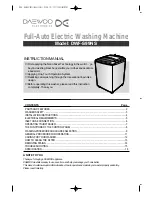 Daewoo DWF-S99NS Instruction Manual preview