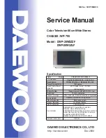 Preview for 1 page of Daewoo DWP-28W2ZLF Service Manual