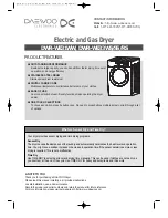 Daewoo DWR-WE3011RR Owner'S Manual preview