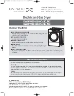 Daewoo DWR-WE5413WC Owner'S Manual preview