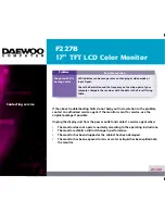 Предварительный просмотр 24 страницы Daewoo F227B User Manual