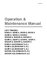 Daewoo Forkilt Operation & Maintenance Manual preview