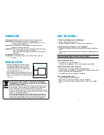 Preview for 16 page of Daewoo FR-063R Instruction Manual