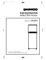 Preview for 1 page of Daewoo FR-2701 Instruction Manual