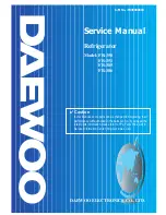 Daewoo FR-350 Service Manual preview