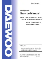 Daewoo FR-370S Service Manual preview