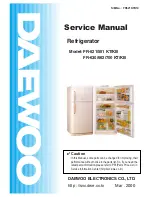 Preview for 1 page of Daewoo FR-521KT/KB Service Manual