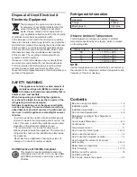 Preview for 2 page of Daewoo FRAQ19DC Series Operating Instructions Manual