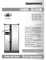 Preview for 22 page of Daewoo FRS-2021CAL User Manual