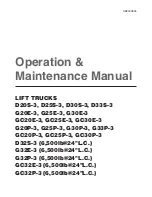 Daewoo G20E-3 Operation & Maintenance Manual preview