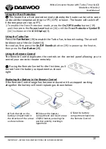 Preview for 10 page of Daewoo HEA1812 User Manual