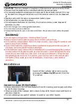 Preview for 14 page of Daewoo HEA1820 User Manual