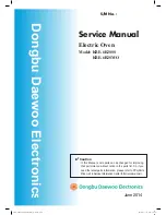 Preview for 1 page of Daewoo KBE-6R2SMO Service Manual