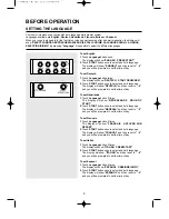 Предварительный просмотр 10 страницы Daewoo KOC-1B4K9A Operating Instructions & Cook Book