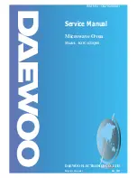 Preview for 1 page of Daewoo KOC-621Q0S Service Manual