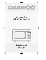 Preview for 1 page of Daewoo KOC-870T Instruction Manual