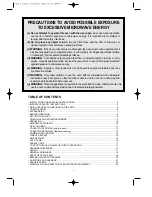 Предварительный просмотр 2 страницы Daewoo KOC-8H4TSL Owner'S Manual