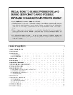 Предварительный просмотр 2 страницы Daewoo KOC-910K0P(AL) Service Manual