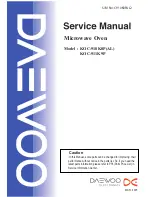 Daewoo KOC-910K0P Service Manual preview