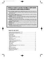 Preview for 2 page of Daewoo KOC-924T0S Owner'S Manual