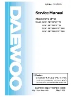 Daewoo KOC-924T0S Service Manual предпросмотр