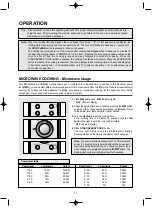 Предварительный просмотр 12 страницы Daewoo KOC-924T9N Instruction Manual And Cooking Manual