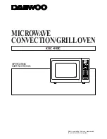 Preview for 1 page of Daewoo KOC-992C Operating Instructions Manual