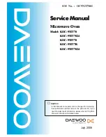 Preview for 1 page of Daewoo KOC-9N2T7S Service Manual