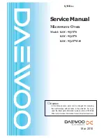 Daewoo KOC-9Q3T7S Service Manual preview