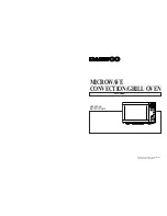 Daewoo KOC985T Operating Instructions Manual preview