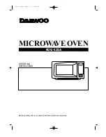 Daewoo KOG-131A Operating Instructions Manual preview