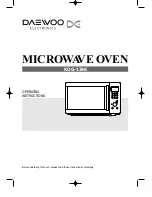 Preview for 1 page of Daewoo KOG-134K Operating Instructions Manual