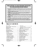 Preview for 2 page of Daewoo KOG-134K Operating Instructions Manual