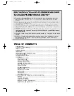 Preview for 2 page of Daewoo KOG-180A0S Operating Instructions Manual