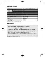 Preview for 4 page of Daewoo KOG-180A0S Operating Instructions Manual