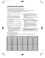 Preview for 8 page of Daewoo KOG-180A0S Operating Instructions Manual